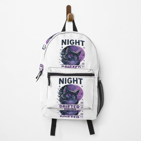 Item preview, Cyberpunk Black Cat Night Drifter Illustration designed and sold by Ahmedsyde.