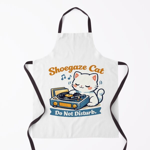 Item preview, Shoegaze Cat Sticker | Indie Music Kawaii Cat Vinyl Decal designed and sold by CozyNekoClub.
