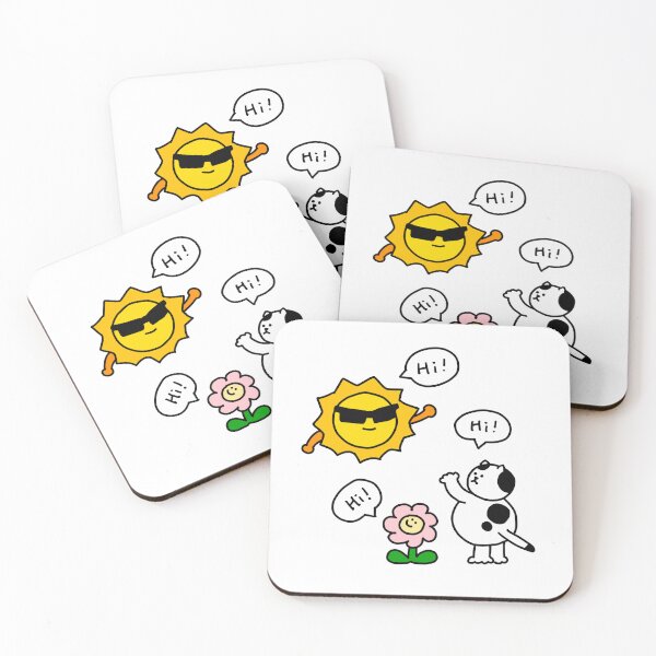 Item preview, a Cat, a Flower and Sun designed and sold by superbaechoo.