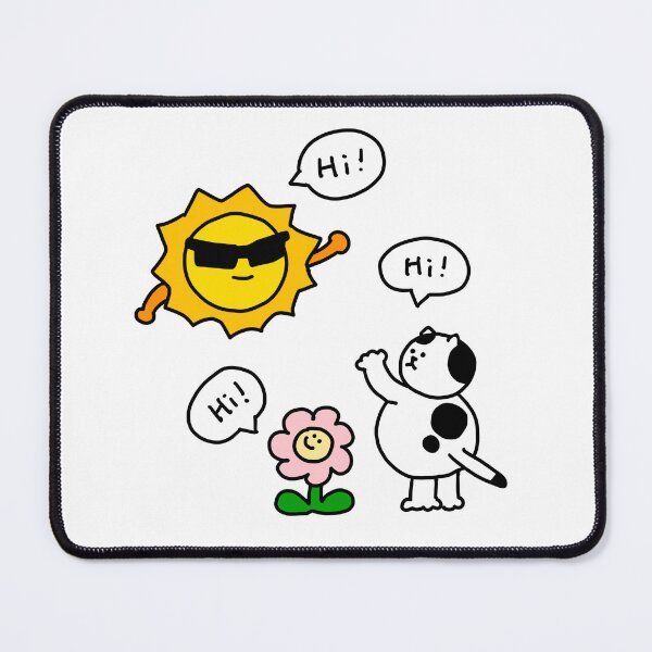 Item preview, a Cat, a Flower and Sun designed and sold by superbaechoo.