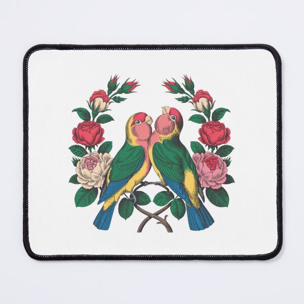 Item preview, Cute Floral Wreath with Love Birds designed and sold by QuiteOrbit.