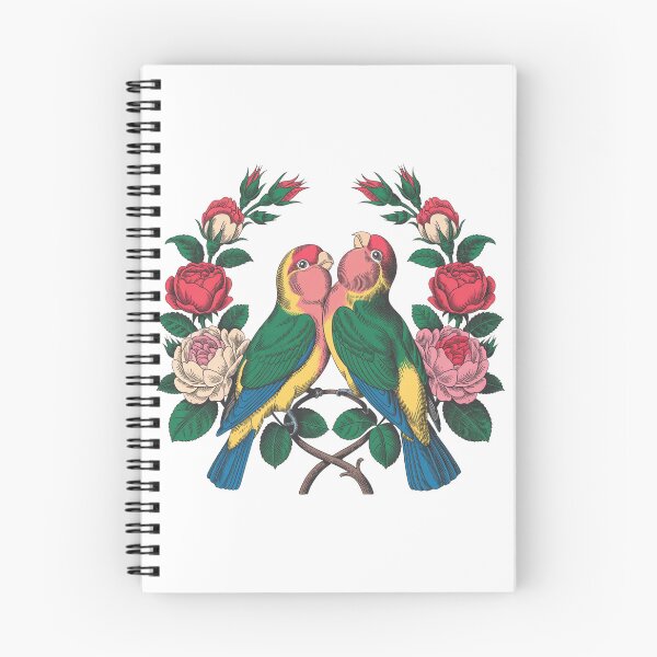 Item preview, Cute Floral Wreath with Love Birds designed and sold by QuiteOrbit.