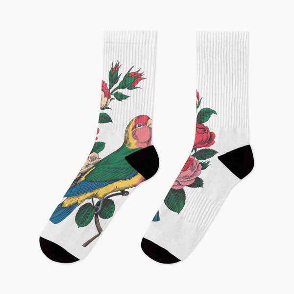 Item preview, Cute Floral Wreath with Love Birds designed and sold by QuiteOrbit.