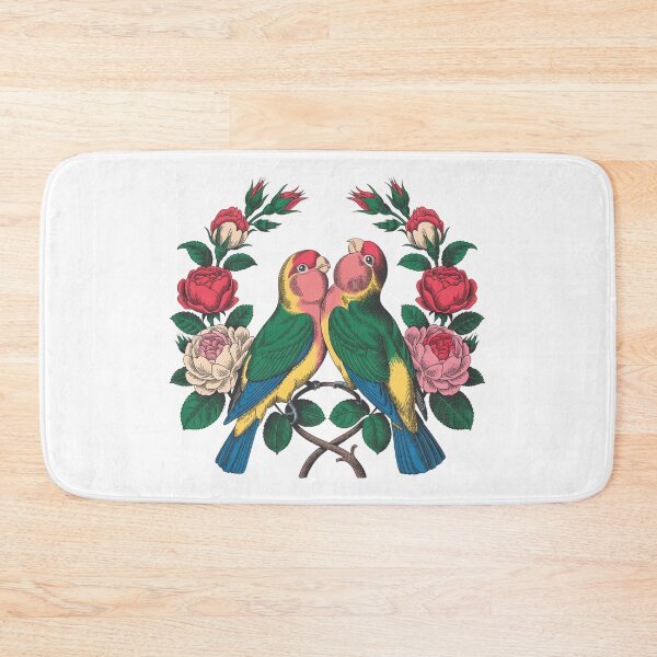 Item preview, Cute Floral Wreath with Love Birds designed and sold by QuiteOrbit.