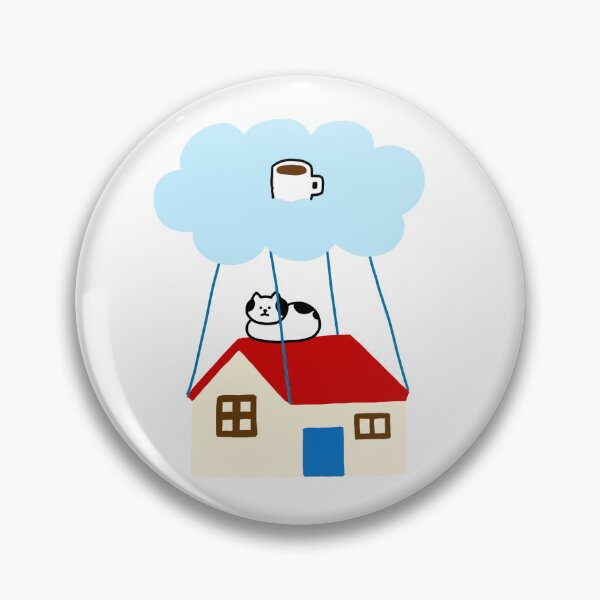 Item preview, a Cat on the flying house designed and sold by superbaechoo.