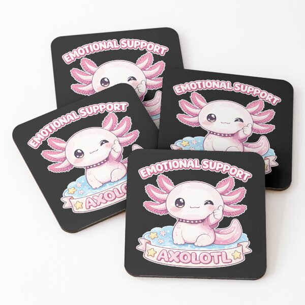Aperçu de l'œuvre Axolotl de soutien émotionnel créée et vendue par GhoulishGraphX.