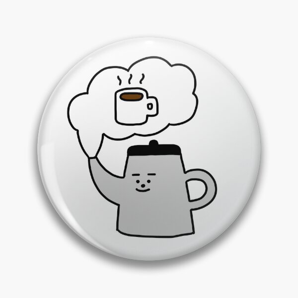Item preview, a Pot guy thinking of a cup of coffee designed and sold by superbaechoo.