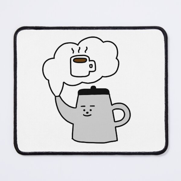 Item preview, a Pot guy thinking of a cup of coffee designed and sold by superbaechoo.