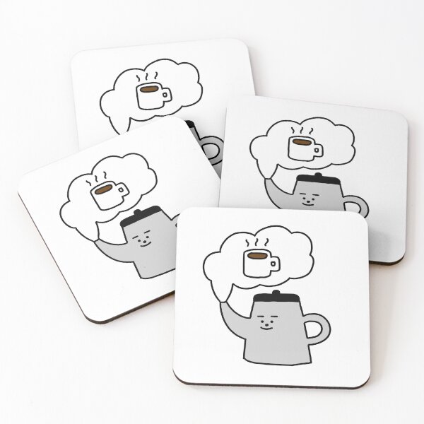 Item preview, a Pot guy thinking of a cup of coffee designed and sold by superbaechoo.