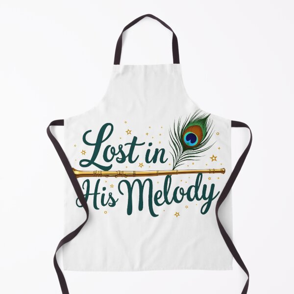 Item preview, Lost in His Melody – Krishna Inspired Flute Quote | Bhakti Spiritual Sticker & T-Shirt designed and sold by Nene's design.
