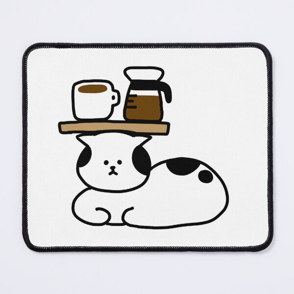 Item preview, a Cat with coffee on the head designed and sold by superbaechoo.