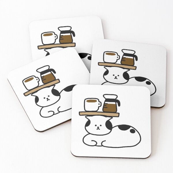 Item preview, a Cat with coffee on the head designed and sold by superbaechoo.