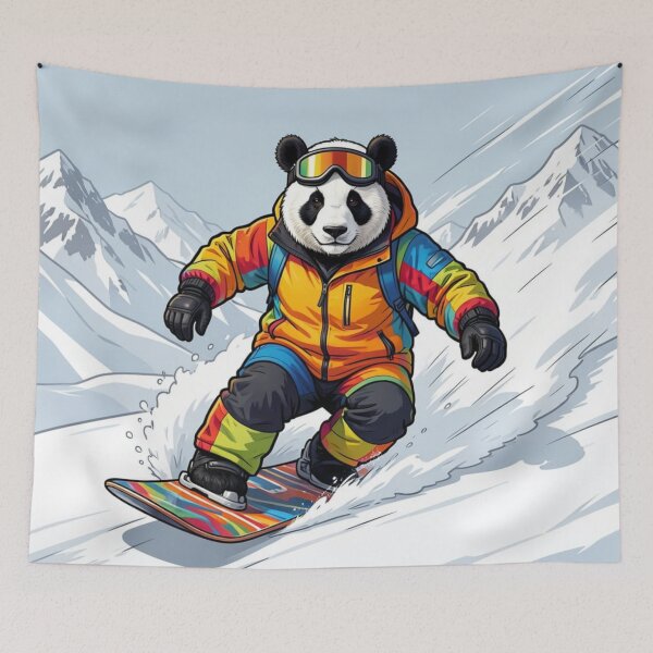 Item preview, Panda Snowboarding designed and sold by Kirrindy Designs.