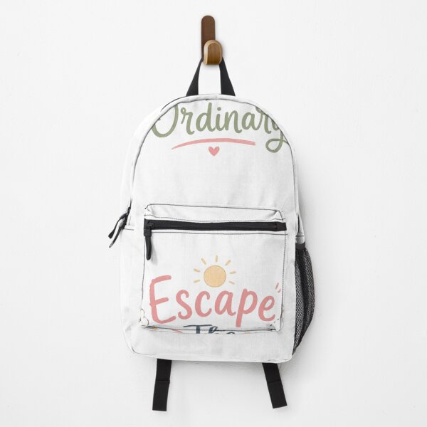 Item preview, Escape The Ordinary Cute Travel Quote Design | Pastel Adventure Typography | Wanderlust Aesthetic Sticker designed and sold by Sanika arts .