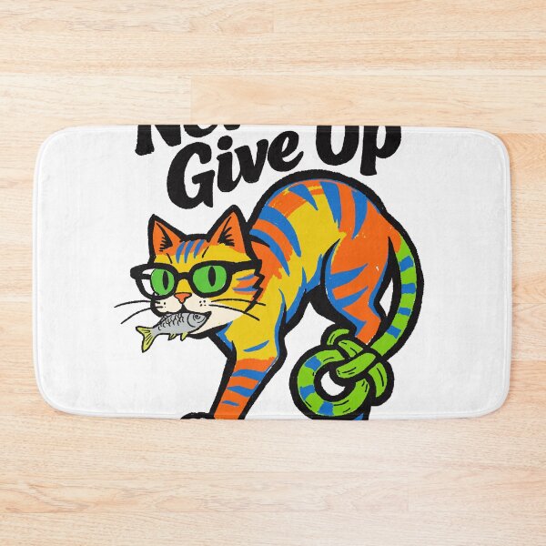 Item preview, Never Give Up Kitty designed and sold by SugarCore.