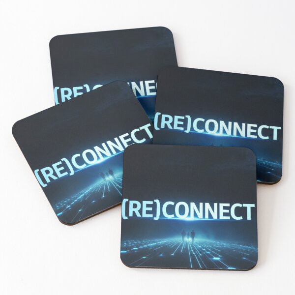 Item preview, (RE)CONNECT - Digital Human Connection Sci-Fi Blue Neon Art designed and sold by RAMHEARTS.