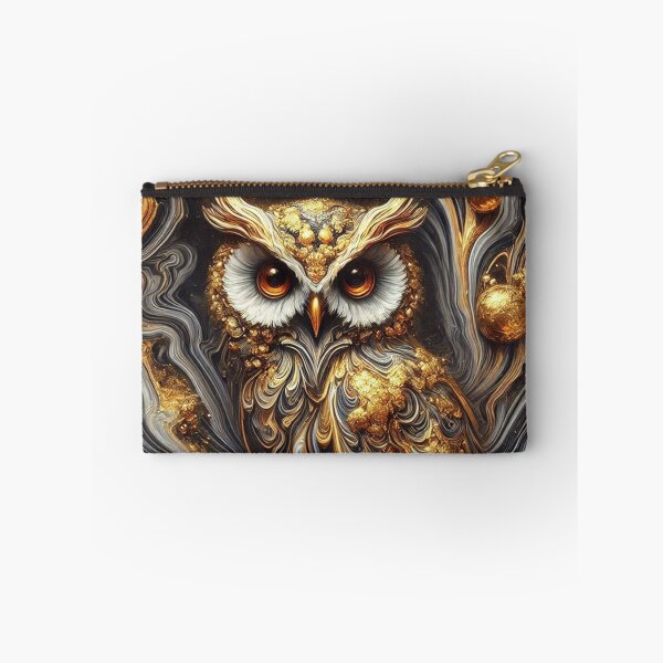Item preview, Liquid Golden Cosmic Owl designed and sold by purplesensation.