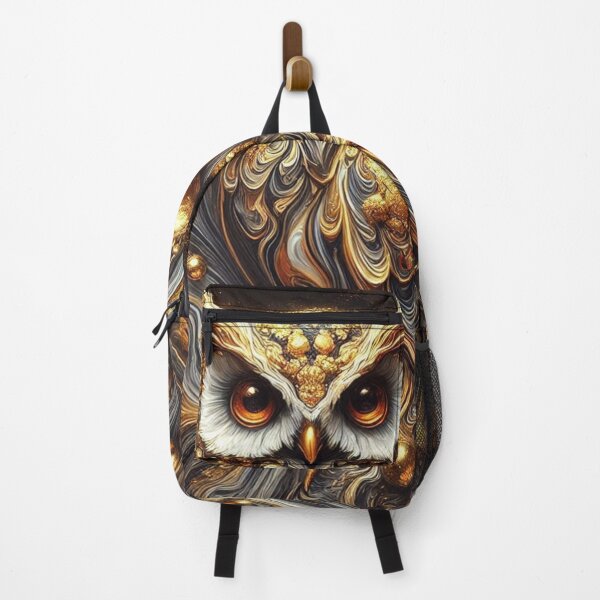 Item preview, Liquid Golden Cosmic Owl designed and sold by purplesensation.