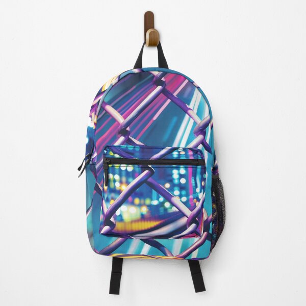 Item preview, Chain Link Abstraction - Urban Neon Street  designed and sold by BoxofMoments.