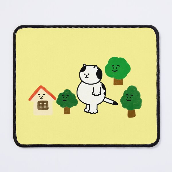 Item preview, a Cat with trees and a house designed and sold by superbaechoo.