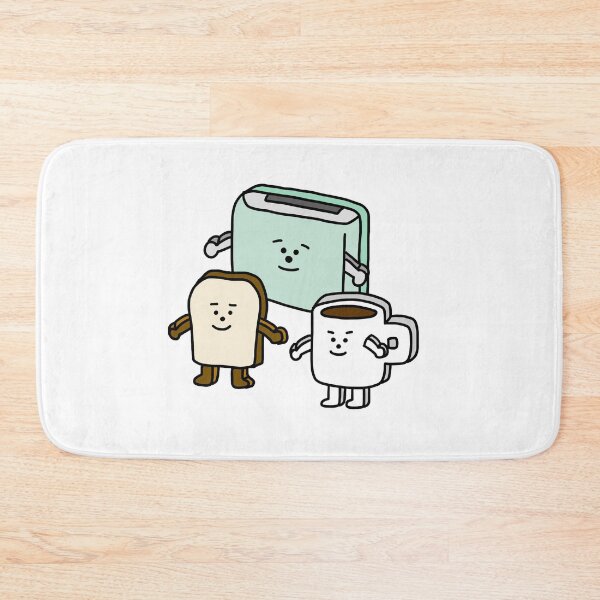 Item preview, a flat Bread guy, a Cup guy and a Toaster guy designed and sold by superbaechoo.