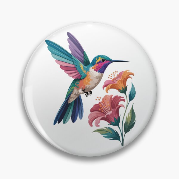 Item preview, cute flowers with Colorful Birds designed and sold by QuiteOrbit.