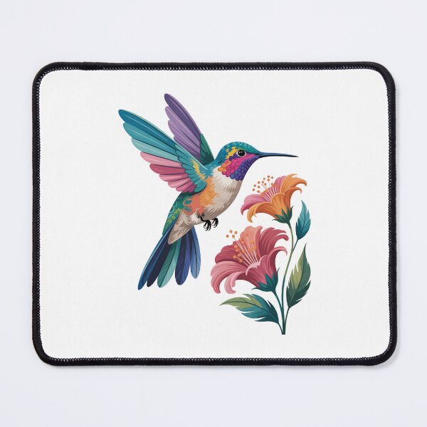 Item preview, cute flowers with Colorful Birds designed and sold by QuiteOrbit.
