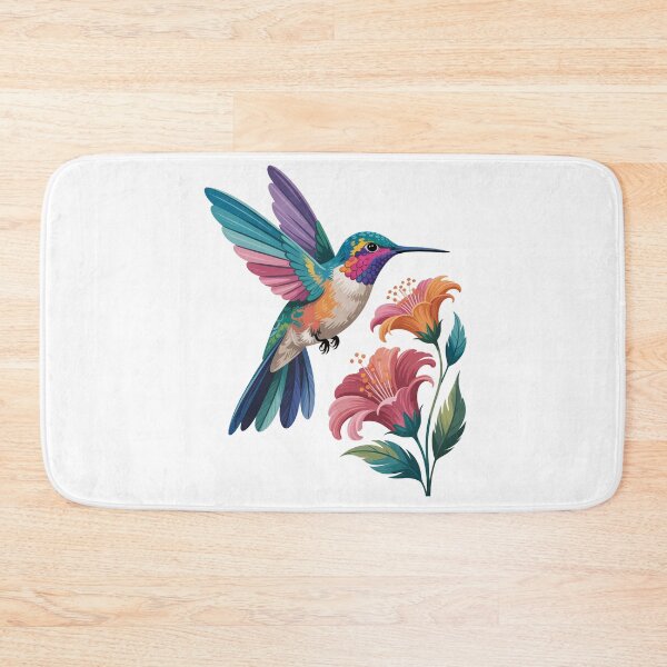 Item preview, cute flowers with Colorful Birds designed and sold by QuiteOrbit.
