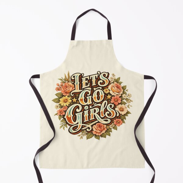 Item preview, Let's Go Girls, Retro Vintage Floral designed and sold by graphic-genie.