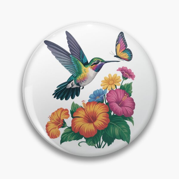 Item preview, Floral Humming Bird Flowers  designed and sold by QuiteOrbit.