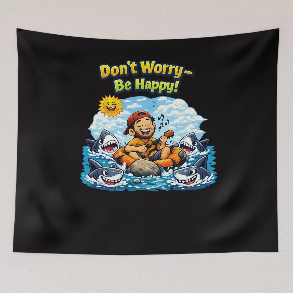 Item preview, Don’t Worry — Be Happy! Cartoon Chill Vibes designed and sold by ivodanivan.