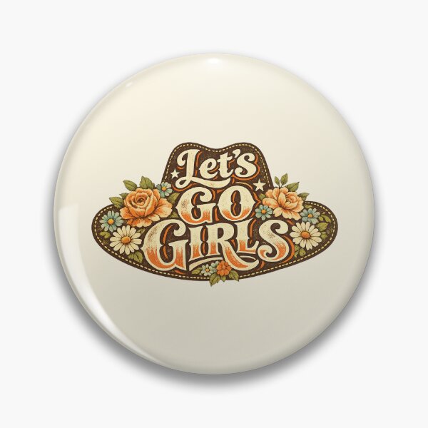 Item preview, Let's Go Girls, Retro Vintage Floral designed and sold by graphic-genie.