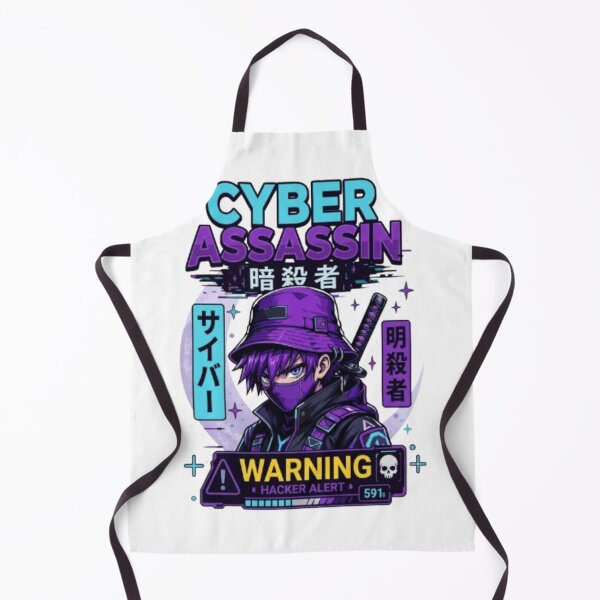 Item preview, Cyber Assassin Hacker Alert Anime Design designed and sold by Ahmedsyde.