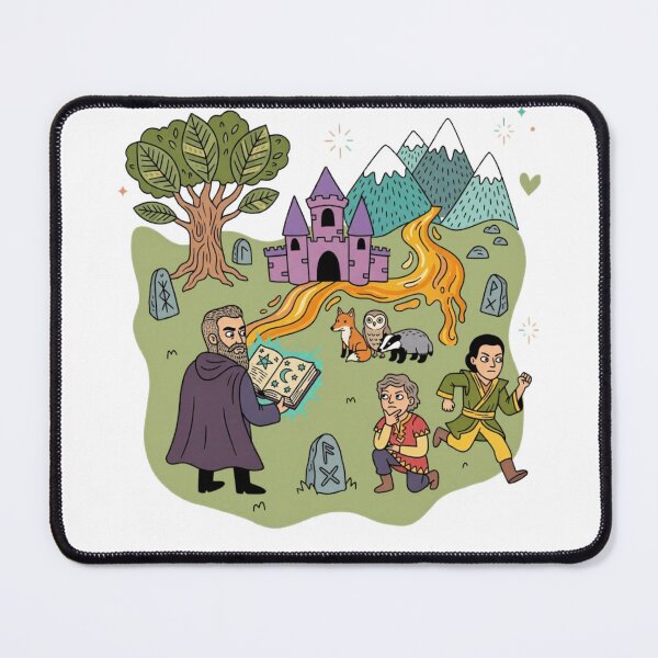 Item preview, Whimsical Fantasy Adventure Wizard Castle Rainbow Kids Design designed and sold by Farhad Mamo.