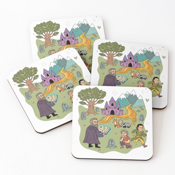 Item preview, Whimsical Fantasy Adventure Wizard Castle Rainbow Kids Design designed and sold by Farhad Mamo.