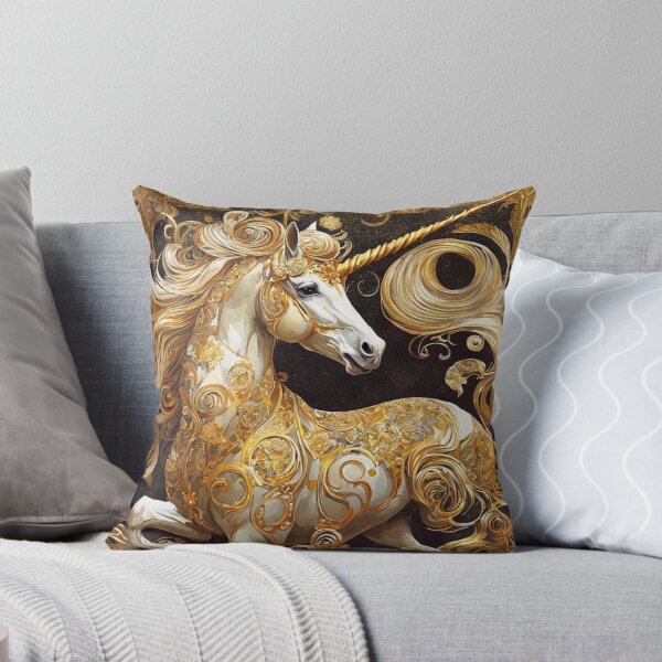Item preview, Filigree Gold Unicorn designed and sold by purplesensation.