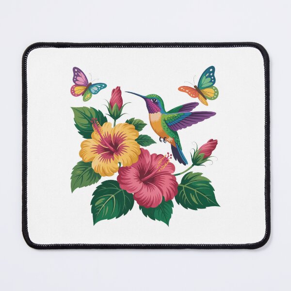 Item preview, Colorful Hummingbird Wildflowers designed and sold by QuiteOrbit.