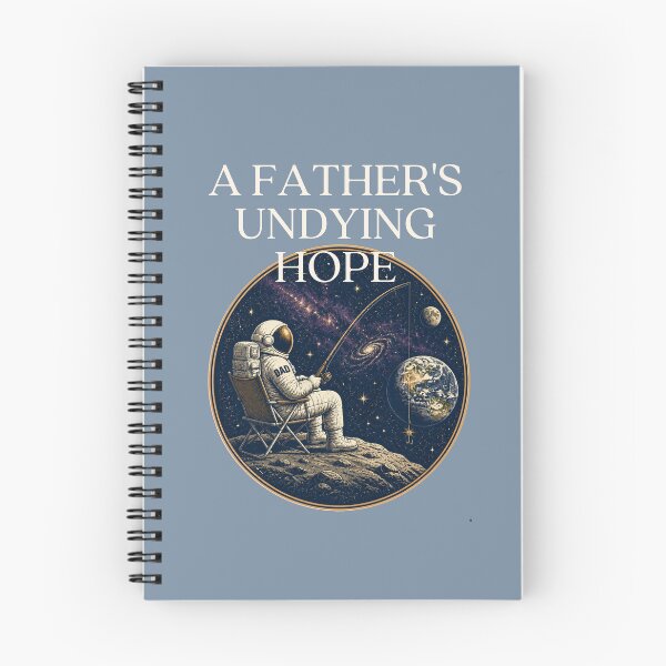 Item preview, Astronaut Dad Fishing Shirt, Funny Father's Day Gift, A Father's Undying Hope Space Tee designed and sold by Panom Suavichien.