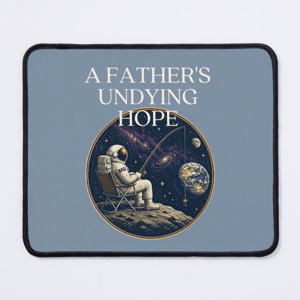 Item preview, Astronaut Dad Fishing Shirt, Funny Father's Day Gift, A Father's Undying Hope Space Tee designed and sold by Panom Suavichien.