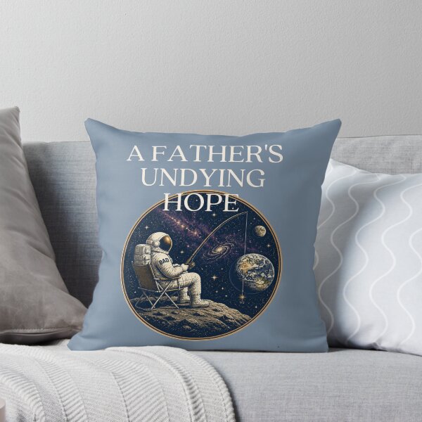 Item preview, Astronaut Dad Fishing Shirt, Funny Father's Day Gift, A Father's Undying Hope Space Tee designed and sold by Panom Suavichien.