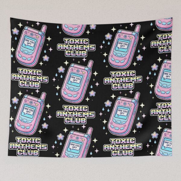Item preview, Retro Pixel Art Flip Phone Neon Aesthetic Design designed and sold by SplashTastic.