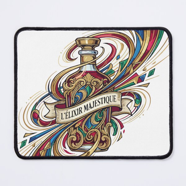 Item preview, Vintage Royal Elixir Majestic Bottle Art - Art Nouveau Magic Potion Illustration L'Elixir Majestique Print Fantasy Alchemy Sticker designed and sold by BestChoiceService.