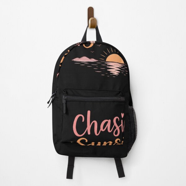 Item preview, Chasing Sunsets Cute Travel Quote Design | Beach Sunset Aesthetic Typography Sticker designed and sold by Sanika arts .
