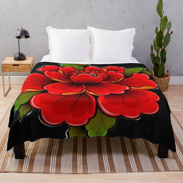 Item preview, red flower designed and sold by ViaARTfactory.