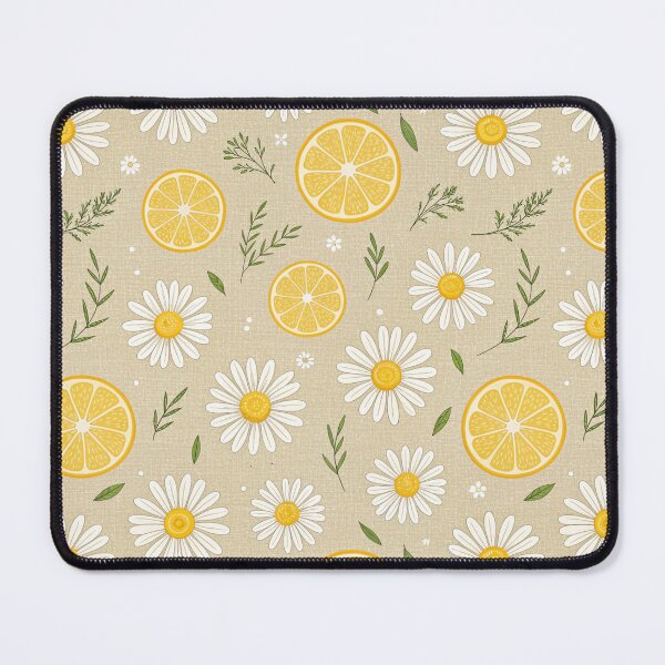Item preview, Lemon and Daisy Floral Pattern | Sunny Citrus Meadow Aesthetic | Bohemian Lemon Flower Garden | Cute Lemon Daisy Cottagecore | Retro Summer Fruit Pattern | Fresh Citrus Floral Print designed and sold by VivaFy.