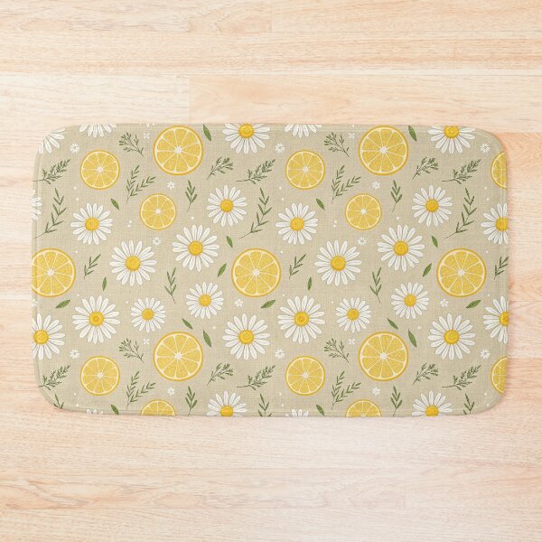 Item preview, Lemon and Daisy Floral Pattern | Sunny Citrus Meadow Aesthetic | Bohemian Lemon Flower Garden | Cute Lemon Daisy Cottagecore | Retro Summer Fruit Pattern | Fresh Citrus Floral Print designed and sold by VivaFy.