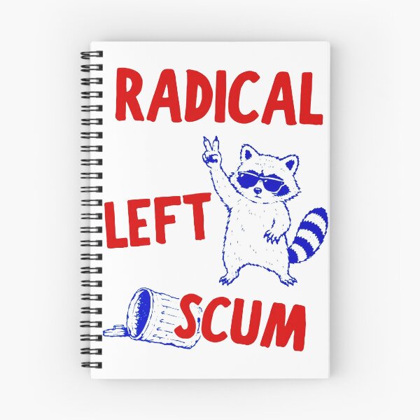 Item preview, Radical Left Scum Shirt, Feral Raccoon Trash Panda designed and sold by MutzelArts.