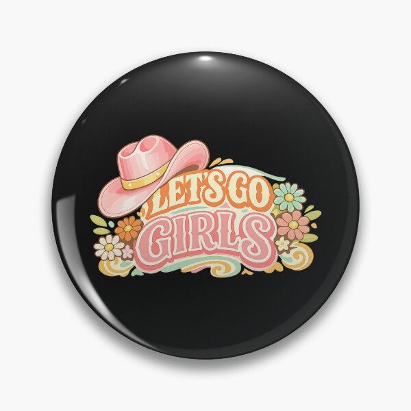 Item preview, Let's Go Girls, Retro Vintage Pastel Floral designed and sold by graphic-genie.