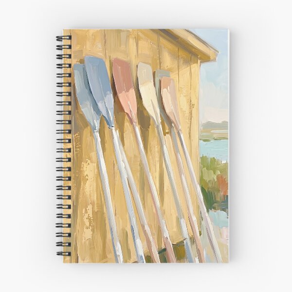 Item preview, Rowing Oars Boathouse Abstract  designed and sold by Pastelle Art.