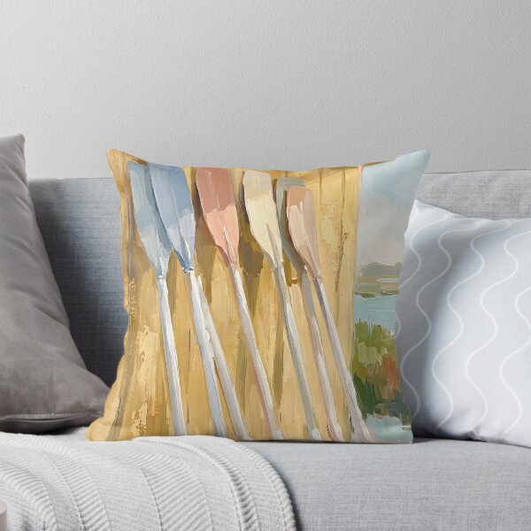 Item preview, Rowing Oars Boathouse Abstract  designed and sold by Pastelle Art.
